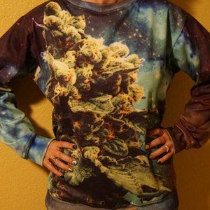 Weed Galaxy Sweater